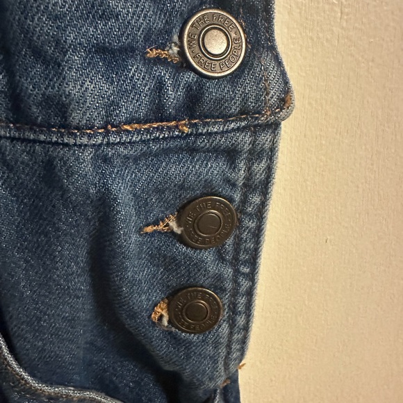 We The Free Ziggy Blue Denim Overalls size M - Picture 3 of 5